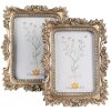 Clayre & Eef 2F1071 Cornice per foto 17x2x22 cm / 10x15 cm Colore oro