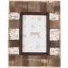 Clayre & Eef 2F1093 Portafoto 20x2x25 cm / 10x15 cm Marrone Bianco