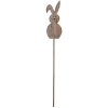 Clayre & Eef 5H0683 Spiedino da giardino Coniglio 15x1x100 cm Legno marrone