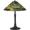 LumiLamp 5LL-6352 Lampada da tavolo Tiffany Verde Ø 51x75 cm E27/max 2x60W