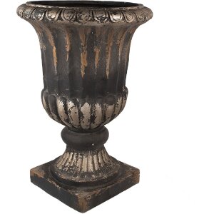 Clayre & Eef 5MG0024 Fioriera Decorazione Marrone Nero Ø 49x72 cm