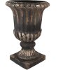 Clayre & Eef 5MG0024 Fioriera Decorazione Marrone Nero Ø 49x72 cm