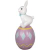 Clayre & Eef 5MG0027 Decorazione Coniglio 41x39x91 cm Bianco Viola