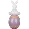 Clayre & Eef 5MG0027 Decorazione Coniglio 41x39x91 cm Bianco Viola