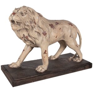 Clayre & Eef 5MG0029 Decorazione Leone 55x23x40 cm Beige Marrone