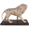 Clayre & Eef 5MG0029 Decorazione Leone 55x23x40 cm Beige Marrone