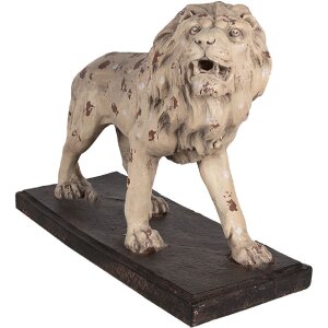 Clayre & Eef 5MG0030 Decorazione Leone 55x23x40 cm Beige Marrone