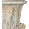 Clayre & Eef 5MG0033 Vaso di fiori da parete Beige 47x23x77 cm per una decorazione elegante