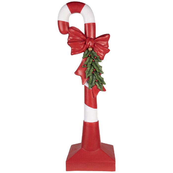 Clayre & Eef 5PR0127 Decorazione a forma di bastoncino di zucchero 35x23x100 cm Rosso Bianco