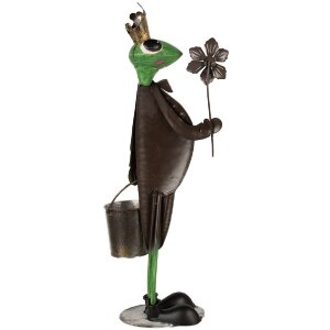 Clayre & Eef 5Y1218 Decorazione Rana 29x15x67 cm Verde
