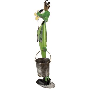 Clayre & Eef 5Y1218 Decorazione Rana 29x15x67 cm Verde