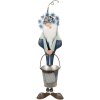 Clayre & Eef 5Y1221 Decorazione Nano Blu Bianco 19x18x67 cm