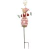 Clayre & Eef 5Y1223 Gnomo da giardino 24x7x84 cm Rosa