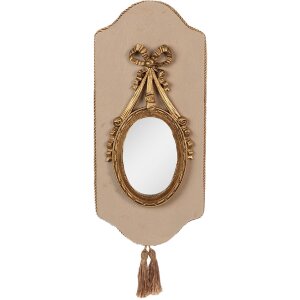 Clayre & Eef 62S292 Specchio 20x2x44 cm Beige Color oro