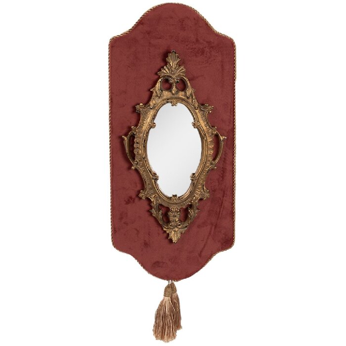 Clayre & Eef 62S293 Specchio 20x3x44 cm Rosa color oro