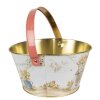 Clayre & Eef 6BL0107 Cestino Ø 19x10 cm Bianco