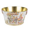 Clayre & Eef 6BL0107 Cestino Ø 19x10 cm Bianco
