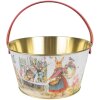 Clayre & Eef 6BL0108 Cesto portaoggetti Bianco Blu Rosso Ø 19x10 cm