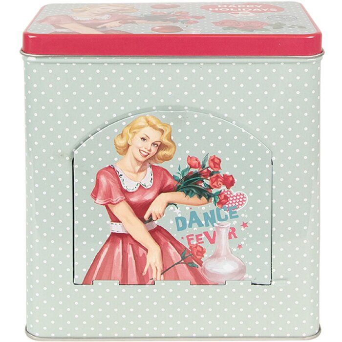 Clayre & Eef 6BL0125 Lattina verde 16x10x18 cm