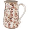 Clayre & Eef 6CE1651L Brocca da decorazione 21x15x23 cm Beige Rosa