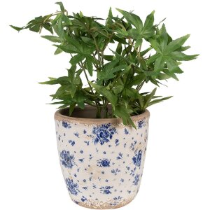 Clayre & Eef 6CE1658L Vaso da fiori Ø 16x16 cm...