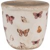 Clayre & Eef 6CE1661XS Decorazione vaso da fiori Ø 11x10 cm Beige Rosa
