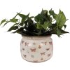 Clayre & Eef 6CE1662L Vaso da fiori decorativo Ø 20x15 cm Beige Rosa