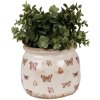 Clayre & Eef 6CE1662M Vaso da fiori decorativo Ø 16x13 cm Beige Rosa