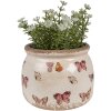 Clayre & Eef 6CE1662S Decorazione vaso da fiori Ø 12x10 cm Beige Rosa