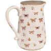 Clayre & Eef 6CE1663L Brocca da decorazione 21x15x23 cm Beige Rosa