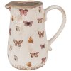 Clayre & Eef 6CE1663M Brocca da decorazione 16x12x18 cm Beige Rosa