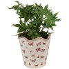 Clayre & Eef 6CE1664L Decorazione vaso da fiori Ø 19x18 cm Beige Rosa