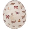 Clayre & Eef 6CE1667L Decorazione Uovo Ø 14x16 cm Beige Rosa