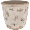 Clayre & Eef 6CE1669M Vaso da fiori Beige Blu Ø 14x13 cm Stile country