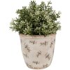 Clayre & Eef 6CE1669M Vaso da fiori Beige Blu Ø 14x13 cm Stile country