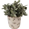 Clayre & Eef 6CE1669XS Decorazione vaso da fiori Ø 11x10 cm Beige Blu