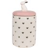Clayre & Eef 6CE1680 Vaso di stoccaggio Ø 12x23 cm Rosa Bianco