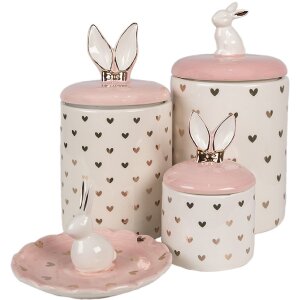 Clayre & Eef 6CE1681 Ciotola Ø 14x9 cm Rosa