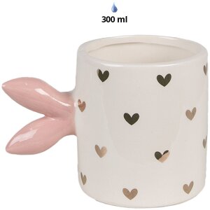 Clayre & Eef 6CE1686 Tazza Oro Bianco 13x9x9cm 300ml...