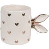 Clayre & Eef 6CE1686 Tazza Oro Bianco 13x9x9cm 300ml Design Elegante