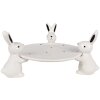 Clayre & Eef 6CE1692 Ciotola 24x23x12 cm Bianco Nero