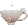 Clayre & Eef 6CE1699 Tazza da caffè con piattino rosa 200ml 14x11x9cm 14x13x5cm