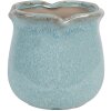 Clayre & Eef 6CE1715BL Decorazione Vaso da fiori Ø 12x12 cm Blu