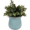Clayre & Eef 6CE1715BL Decorazione Vaso da fiori Ø 12x12 cm Blu
