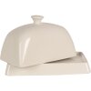 Clayre & Eef 6CE1728 Piatto per burro 16x10x9 cm Beige