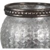Clayre & Eef 6GL4377 Portacandele argento Ø 7x6 cm