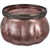 Clayre & Eef 6GL4380 Portacandele Rosa Ø 9x6 cm