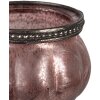 Clayre & Eef 6GL4380 Portacandele Rosa Ø 9x6 cm
