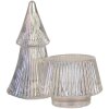 Clayre & Eef 6GL4386 Barattolo con coperchio trasparente Ø 7x16 cm