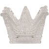 Clayre & Eef 6GL4392 Portacandele Corona Trasparente 8x8x5 cm